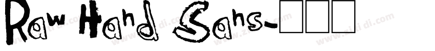 Raw Hand Sans字体转换